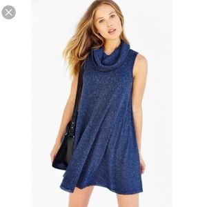 Urban Outfitters Cowl Neck Blue Swing Dress